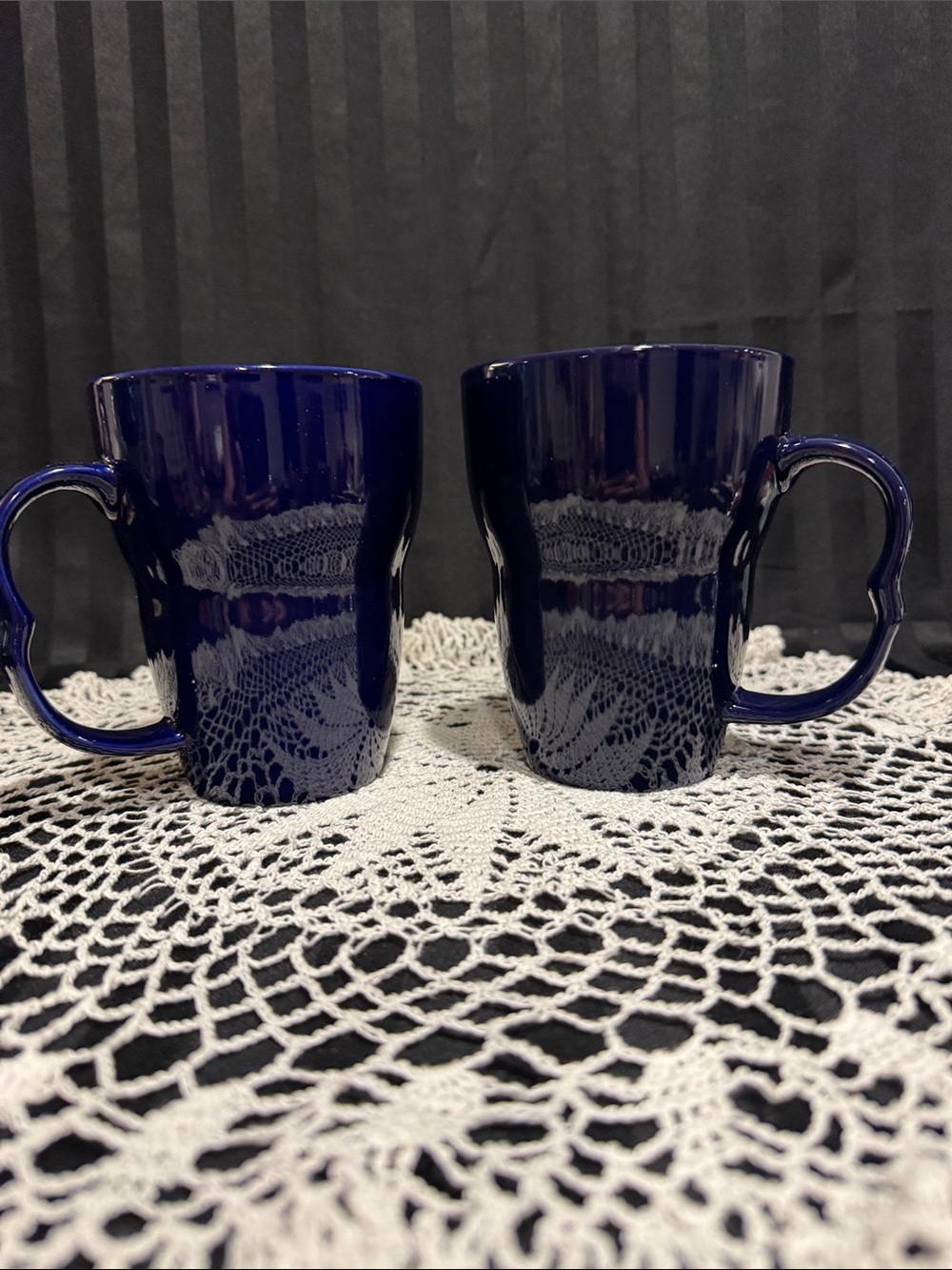 Heavy Duty Mugs in a Beautiful Dark Blue